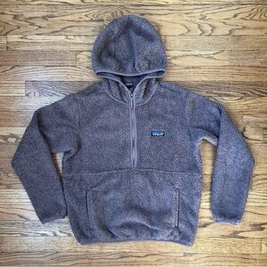 Patagonia Jacket Women Sz. Small Los Gatos Hooded Pullover Half Zip Brown